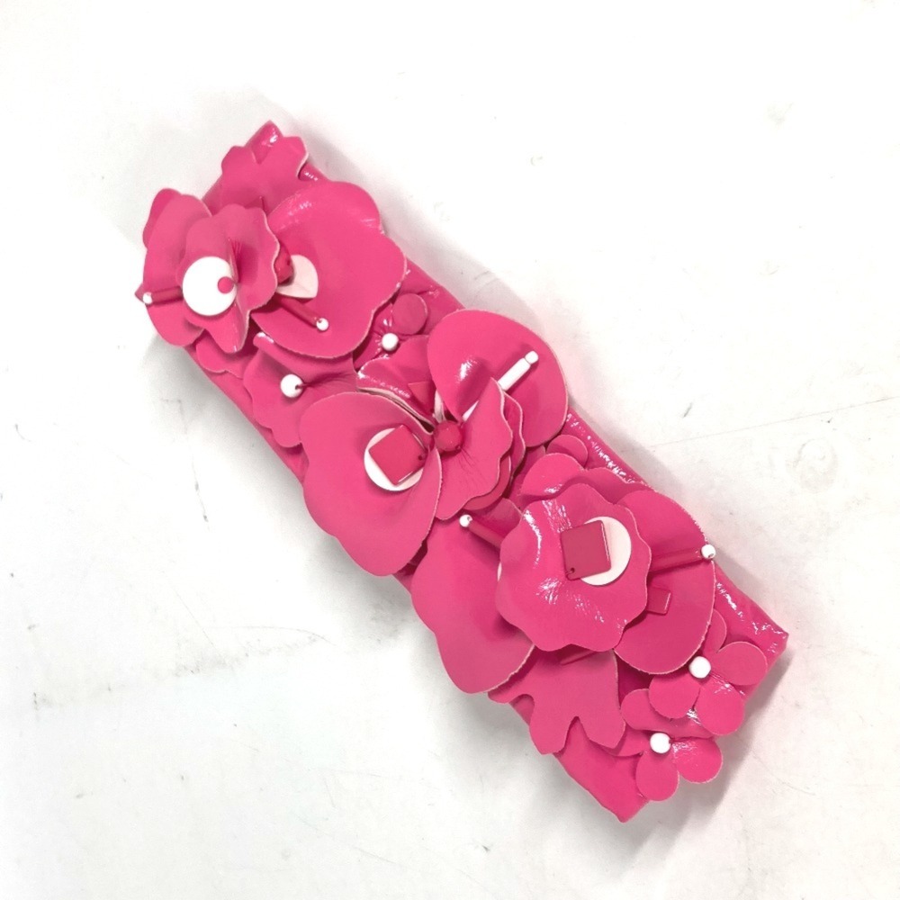 miu miu Flower Headband Hair Hairband Polyester Women's Pink